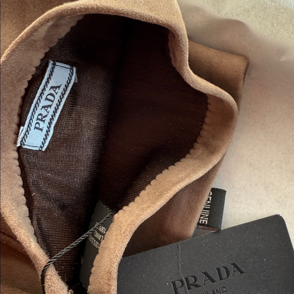 Prada Elbow Length Suede gloves - Picture 9 of 9